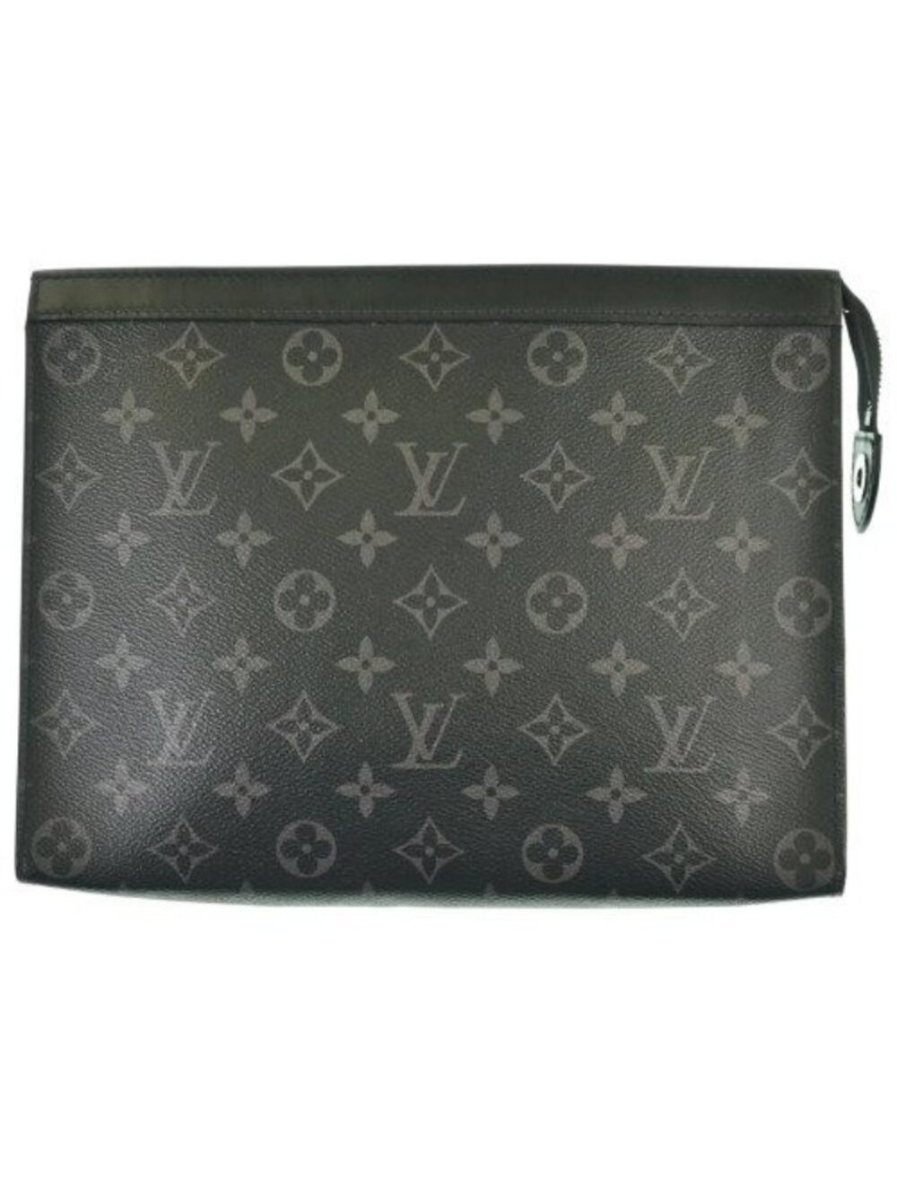Louis Vuitton Monogram Eclipse Pochette Voyage MM Clutch Black